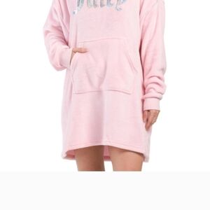 Juicy Couture Light Pink Sequin "Lounger" Snuggie In Lola Pink